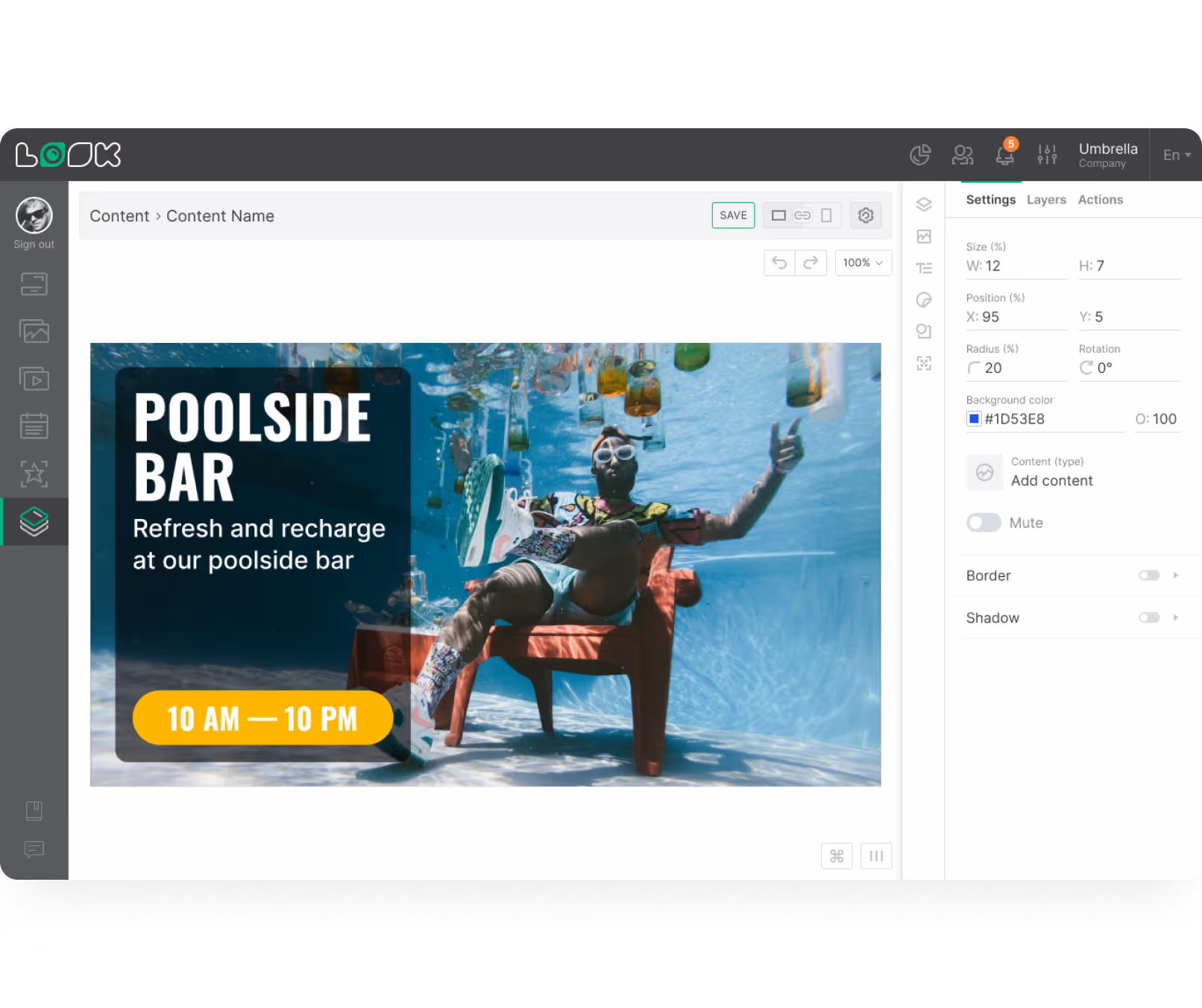 Content Creator Event Dashboard Screenshot